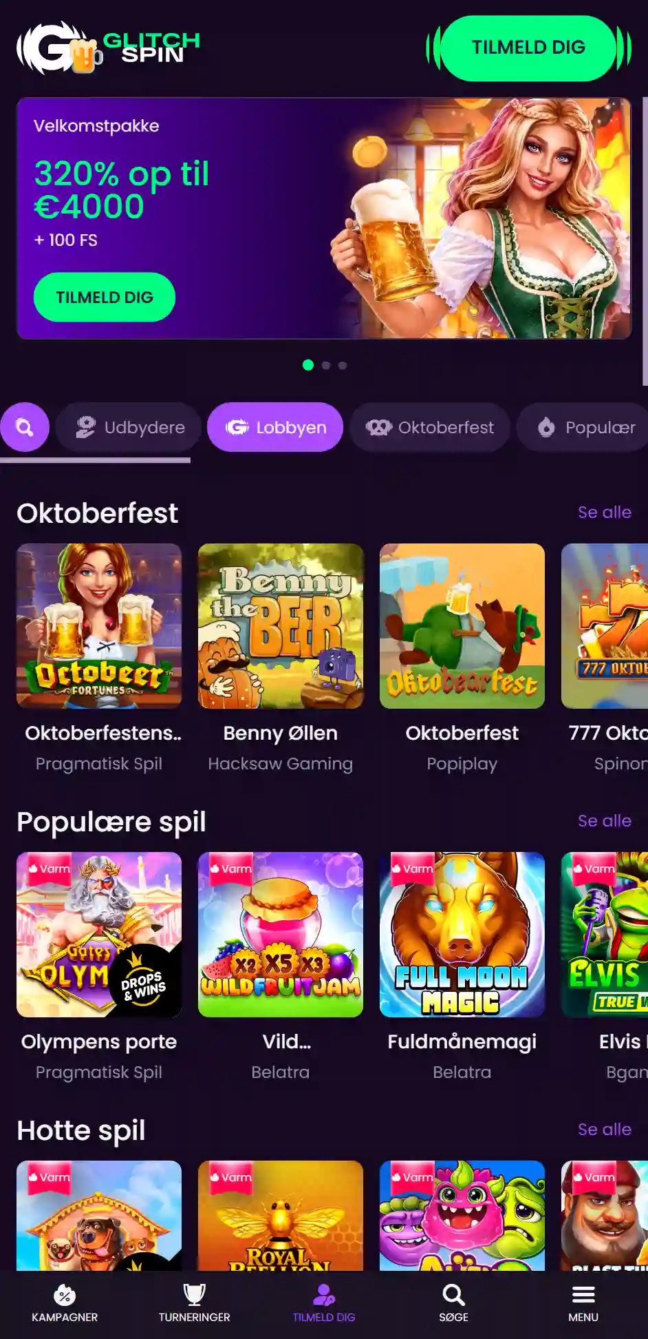 GlitchSpin casino vist i mobilens internetadgang